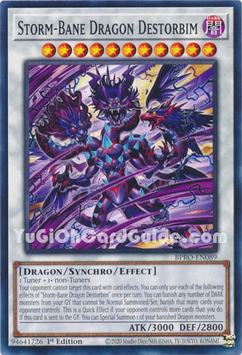 Yu-Gi-Oh Card: Storm-Bane Dragon Destorbim