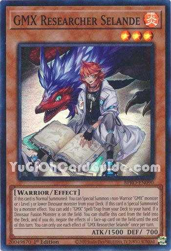 Yu-Gi-Oh Card: GMX Researcher Selande