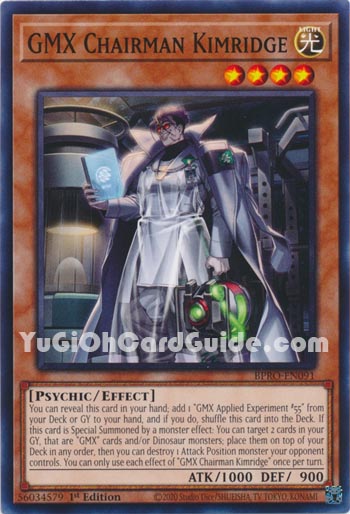Yu-Gi-Oh Card: GMX Chairman Kimridge