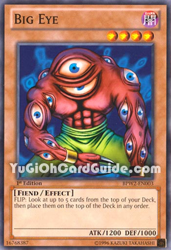 Yu-Gi-Oh Card: Big Eye
