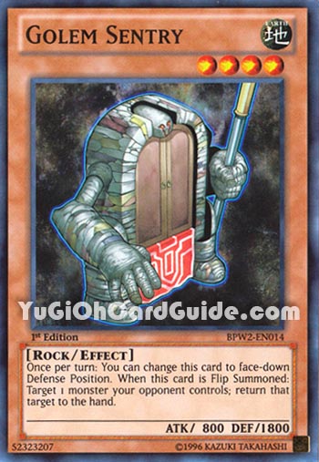Yu-Gi-Oh Card: Golem Sentry