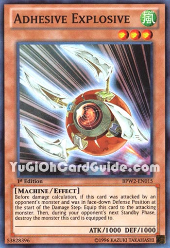 Yu-Gi-Oh Card: Adhesive Explosive