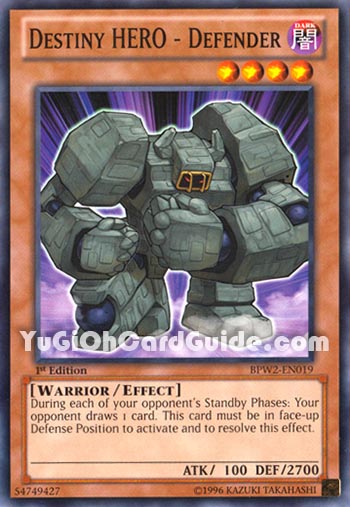 Yu-Gi-Oh Card: Destiny HERO - Defender