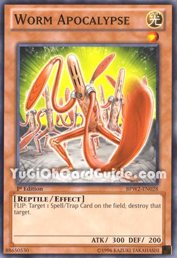 Yu-Gi-Oh Card: Worm Apocalypse