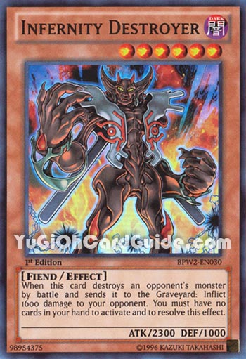 Yu-Gi-Oh Card: Infernity Destroyer