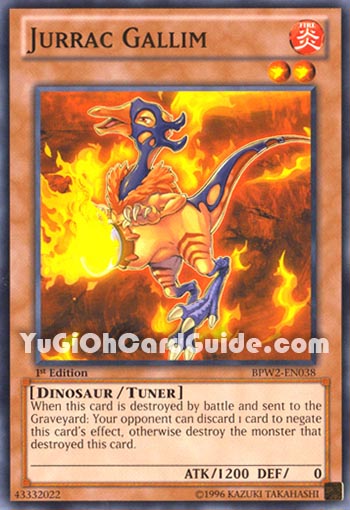Yu-Gi-Oh Card: Jurrac Gallim