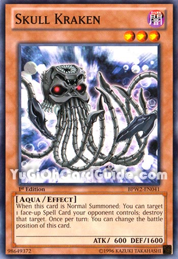 Yu-Gi-Oh Card: Skull Kraken