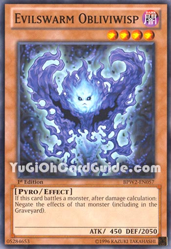 Yu-Gi-Oh Card: Evilswarm Obliviwisp