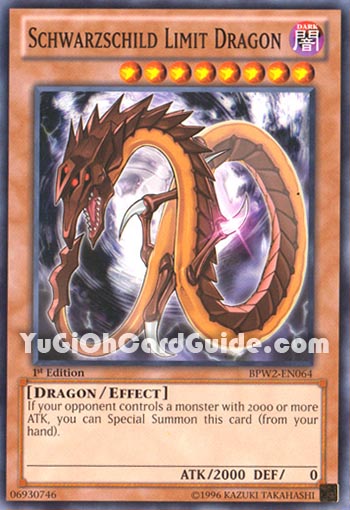 Yu-Gi-Oh Card: Schwarzschild Limit Dragon