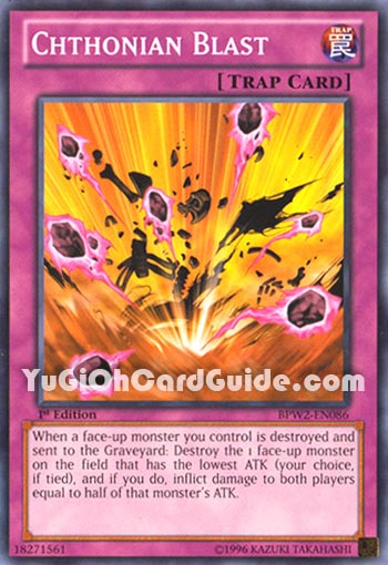 Yu-Gi-Oh Card: Chthonian Blast