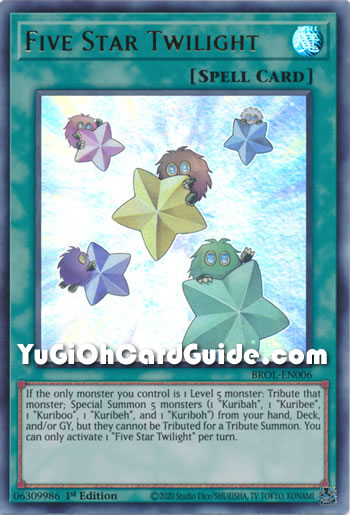 Yu-Gi-Oh Card: Five Star Twilight