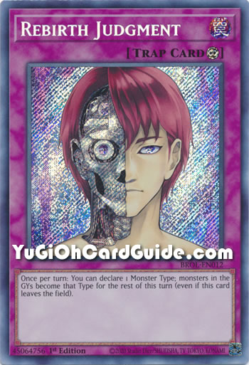 Yu-Gi-Oh Card: Rebirth Judgment