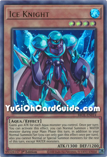 Yu-Gi-Oh Card: Ice Knight