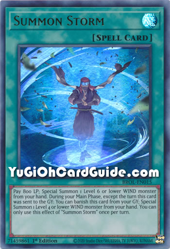 Yu-Gi-Oh Card: Summon Storm