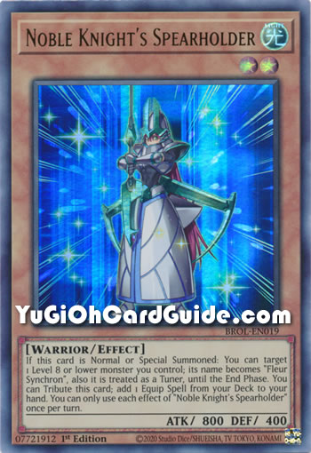Yu-Gi-Oh Card: Noble Knight's Spearholder