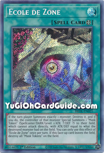 Yu-Gi-Oh Card: Ecole de Zone