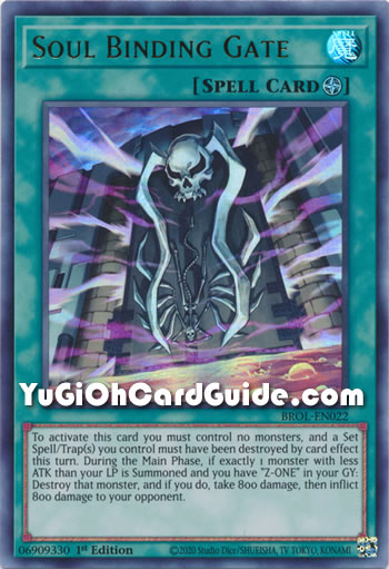 Yu-Gi-Oh Card: Soul Binding Gate