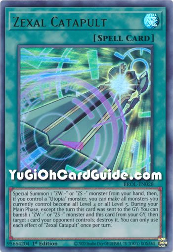 Yu-Gi-Oh Card: Zexal Catapult