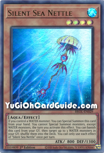 Yu-Gi-Oh Card: Silent Sea Nettle