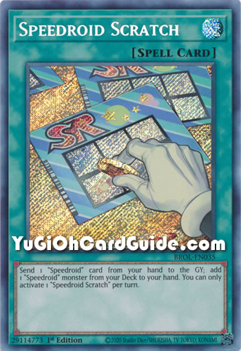 Yu-Gi-Oh Card: Speedroid Scratch