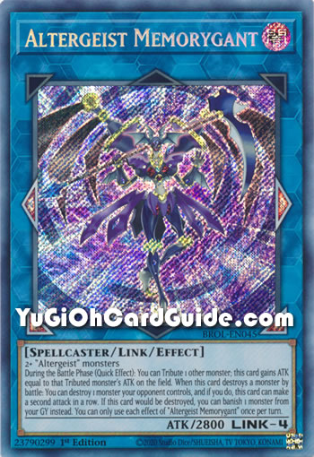 Yu-Gi-Oh Card: Altergeist Memorygant