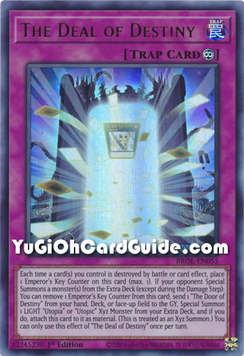 Yu-Gi-Oh Card: The Deal of Destiny
