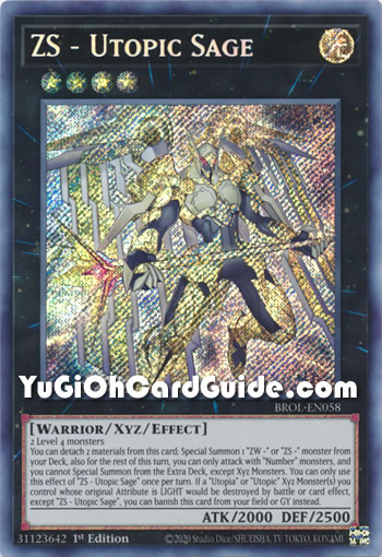 Yu-Gi-Oh Card: ZS - Utopic Sage