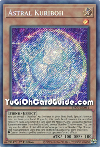 Yu-Gi-Oh Card: Astral Kuriboh