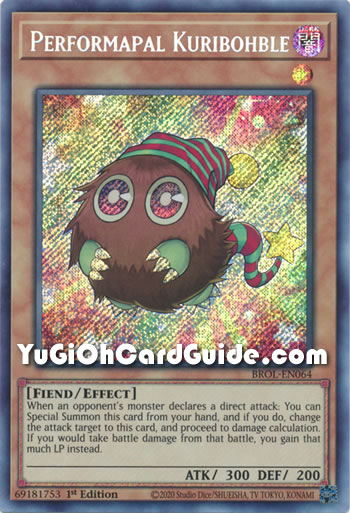 Yu-Gi-Oh Card: Performapal Kuribohble