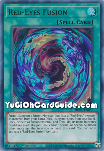 Yu-Gi-Oh Card: Red-Eyes Fusion