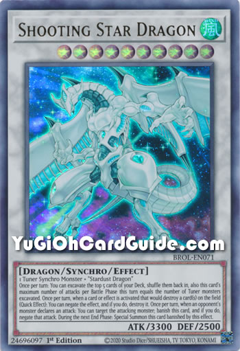Yu-Gi-Oh Card: Shooting Star Dragon