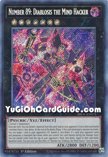 Yu-Gi-Oh Card: Number 89: Diablosis the Mind Hacker