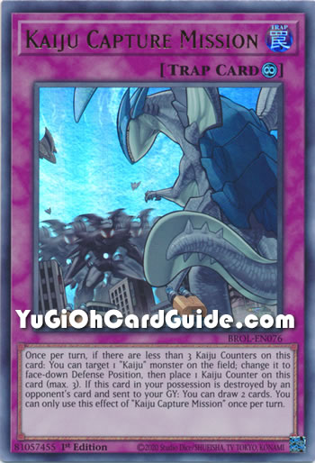 Yu-Gi-Oh Card: Kaiju Capture Mission