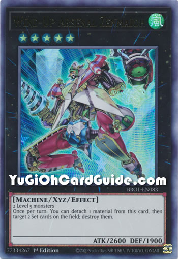 Yu-Gi-Oh Card: Wind-Up Arsenal Zenmaioh