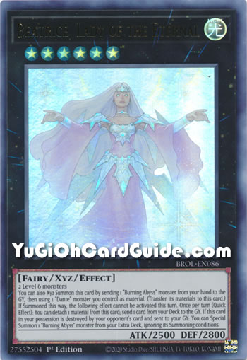 Yu-Gi-Oh Card: Beatrice, Lady of the Eternal