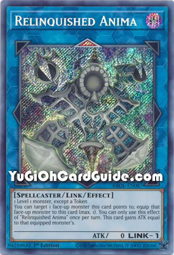 Yu-Gi-Oh Card: Relinquished Anima
