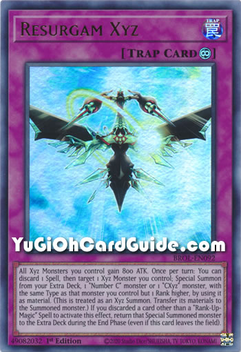 Yu-Gi-Oh Card: Resurgam Xyz