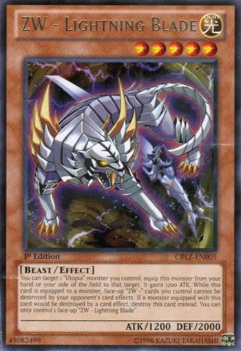 Yu-Gi-Oh Card: ZW - Lightning Blade