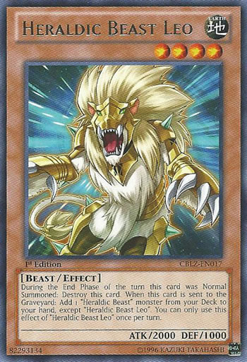 Yu-Gi-Oh Card: Heraldic Beast Leo