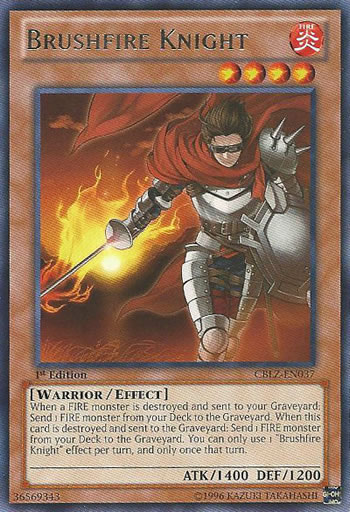 Yu-Gi-Oh Card: Brushfire Knight