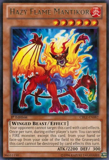 Yu-Gi-Oh Card: Hazy Flame Mantikor