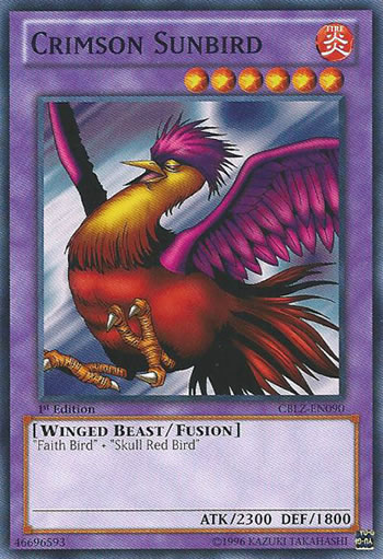 Yu-Gi-Oh Card: Crimson Sunbird