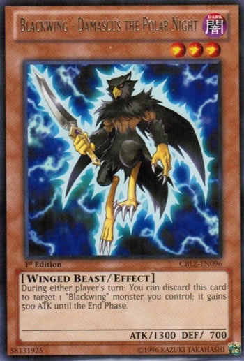Yu-Gi-Oh Card: Blackwing - Damascus the Polar Night