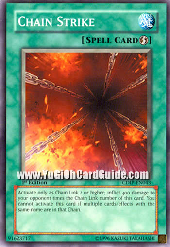 Yu-Gi-Oh Card: Chain Strike