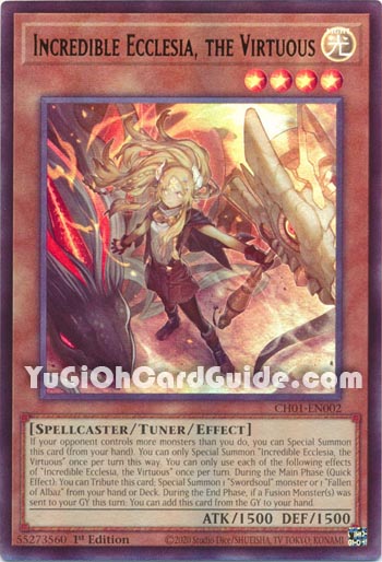 Yu-Gi-Oh Card: Incredible Ecclesia, the Virtuous