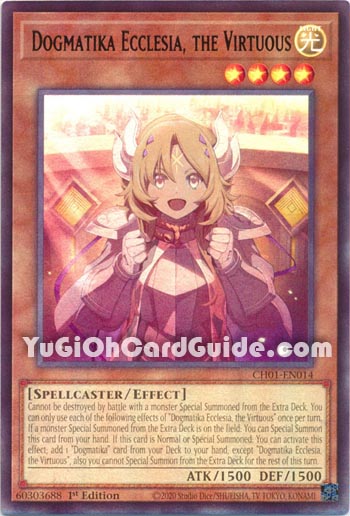 Yu-Gi-Oh Card: Dogmatika Ecclesia, the Virtuous