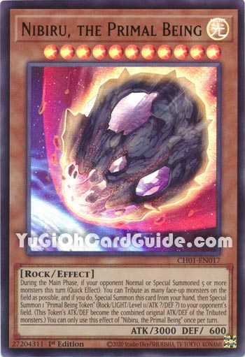 Yu-Gi-Oh Card: Nibiru, the Primal Being