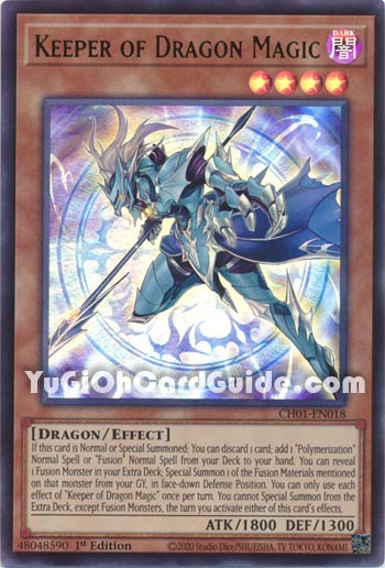Yu-Gi-Oh Card: Keeper of Dragon Magic