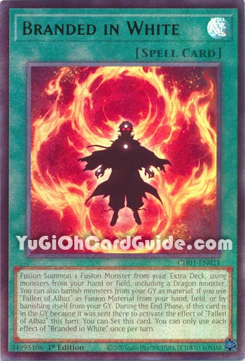 Yu-Gi-Oh Card: Branded in White
