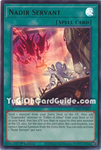 Yu-Gi-Oh Card: Nadir Servant